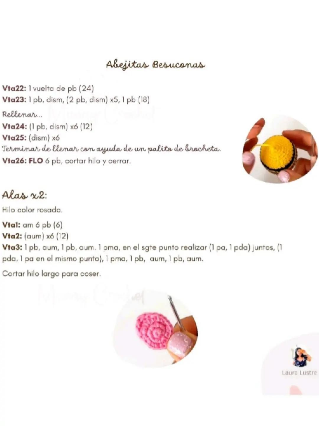 Patrón de abejitas besuconas: crea tu llavero amigurumi paso a paso