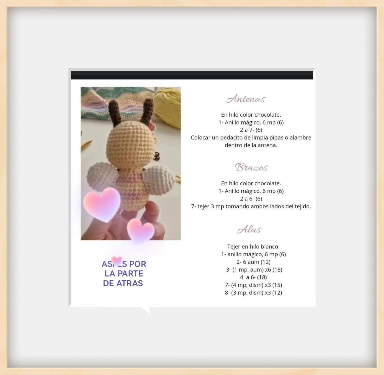 Patrón de Amigurumi: Abejita Dulce y Fácil de Tejer