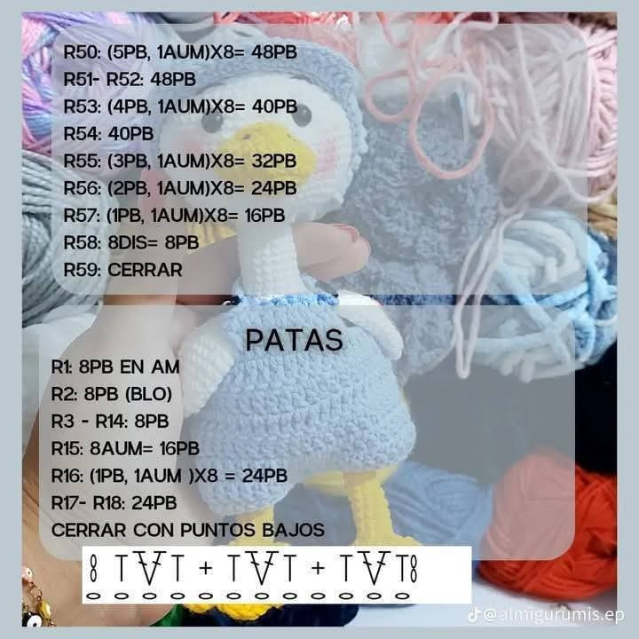 Patrón de Amigurumi: Adorable Gansito de Crochet para Principiantes