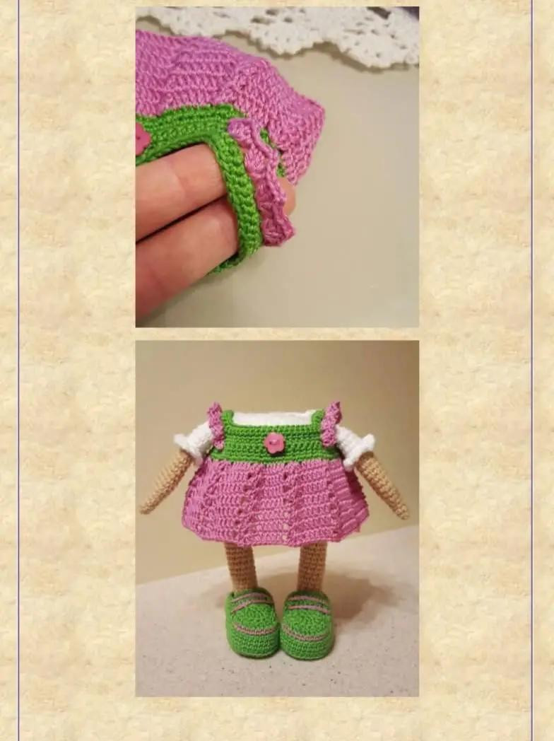Patrón de Amigurumi: Búho Adorable con Vestido para Tejedores Avanzados