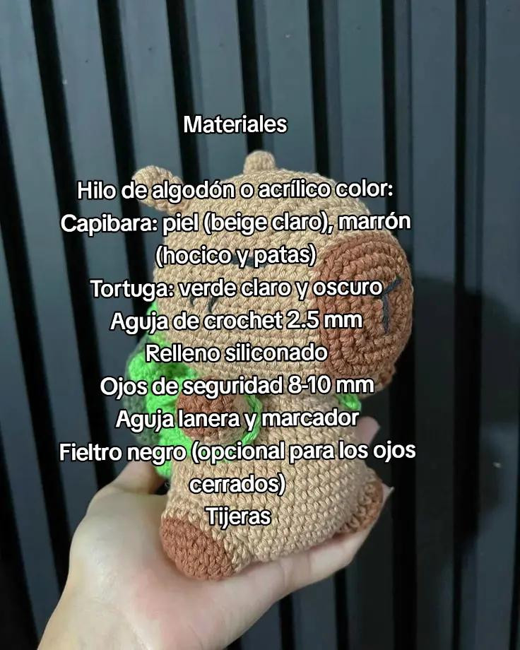 Patrón de amigurumi capibara: guía completa para principiantes