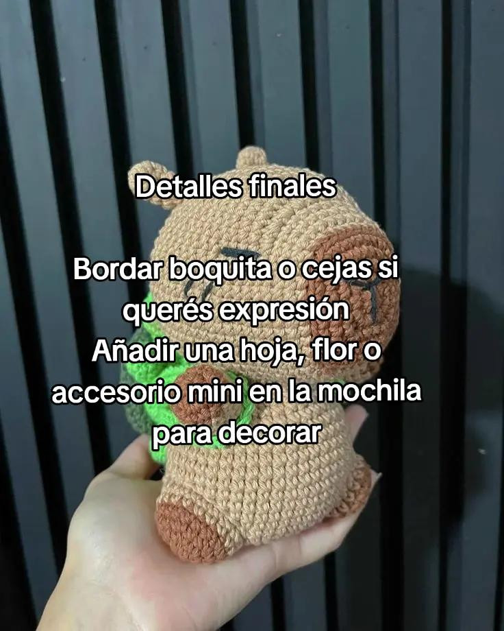 Patrón de amigurumi capibara: guía completa para principiantes