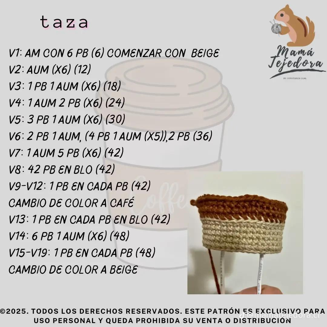 Patrón de Amigurumi: Capuchino Asesino con Espadas
