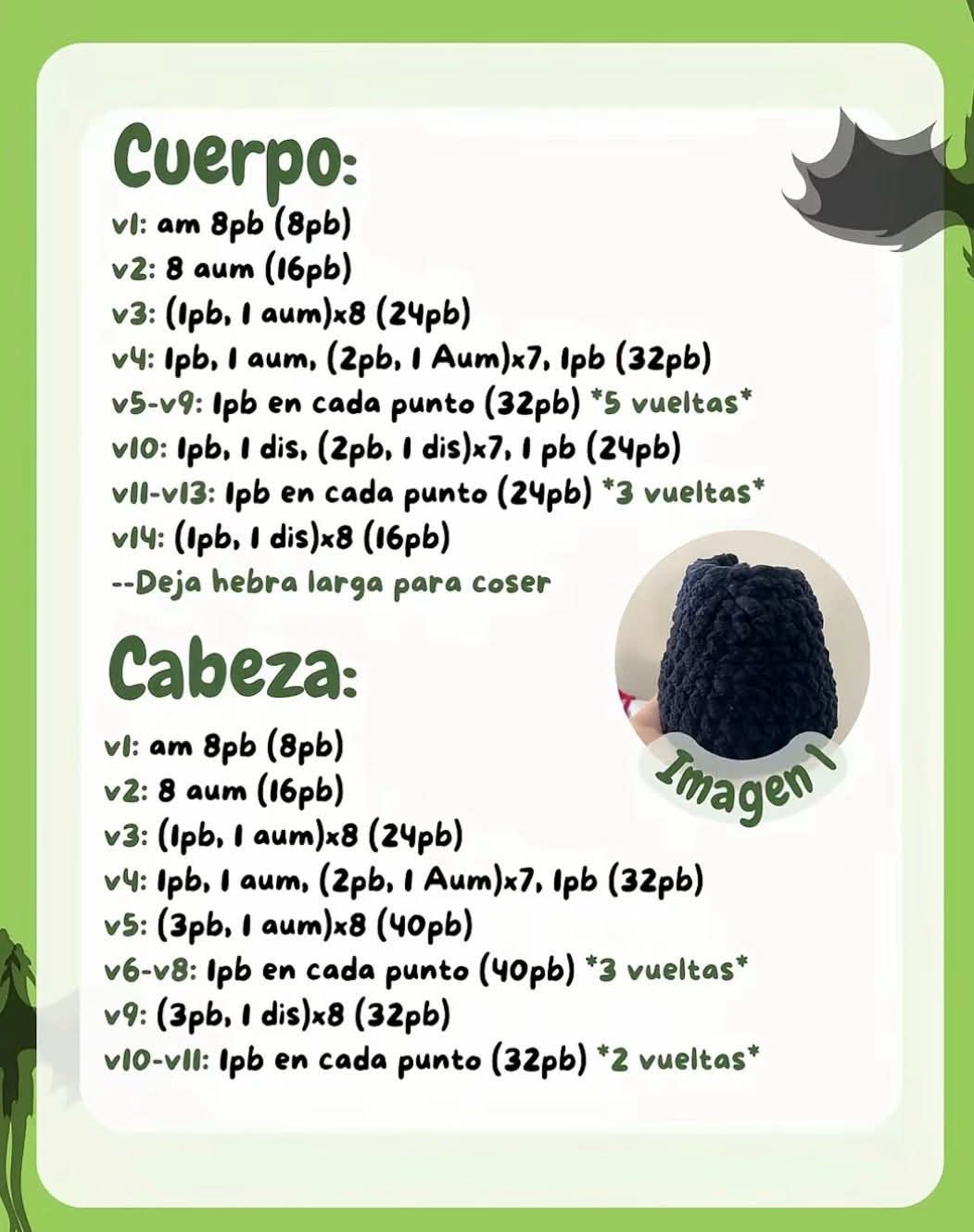 Patrón de Amigurumi Chimuelo: ¡Crea tu propio dragón adorable!