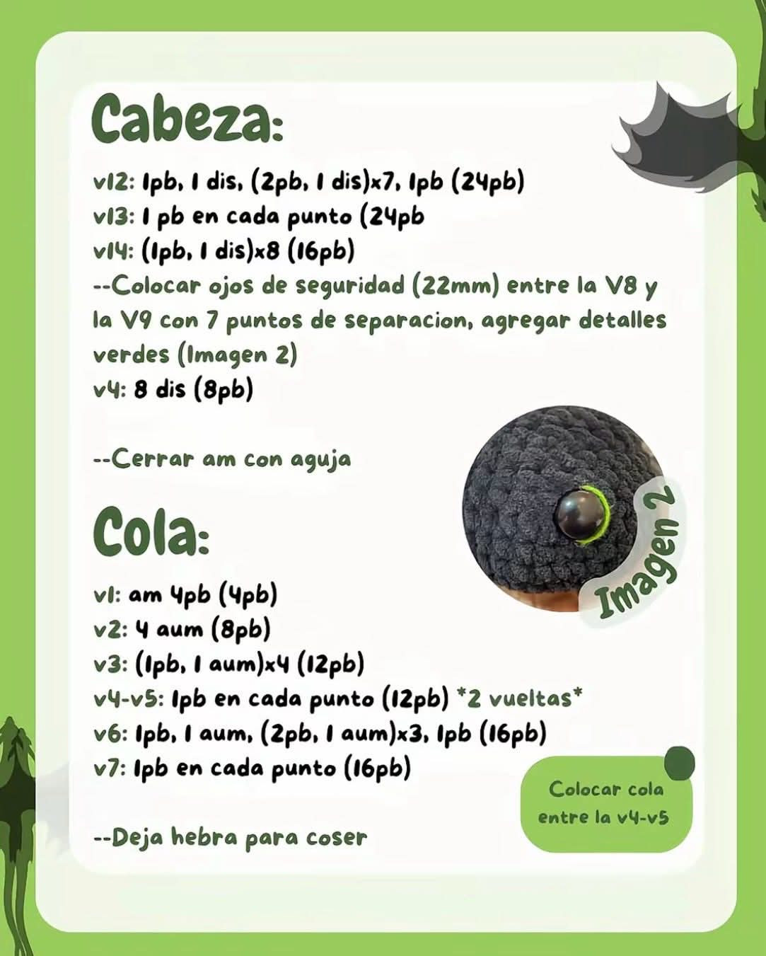 Patrón de Amigurumi Chimuelo: ¡Crea tu propio dragón adorable!