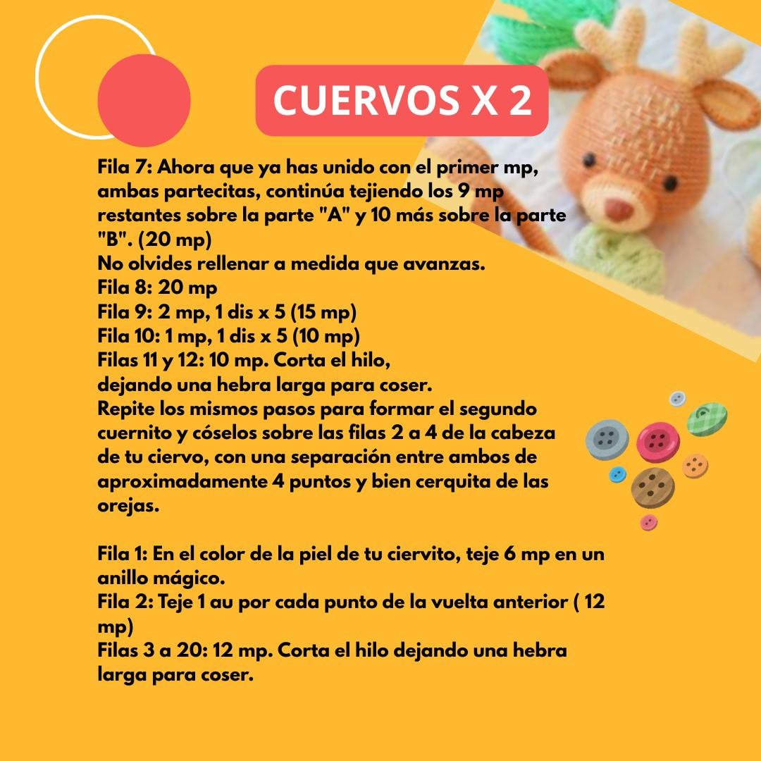 Patrón de Amigurumi Ciervo Gus: Guía Completa para Tejedoras