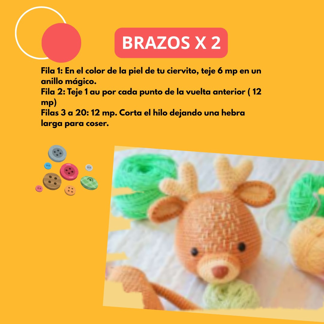 Patrón de Amigurumi Ciervo Gus: Guía Completa para Tejedoras