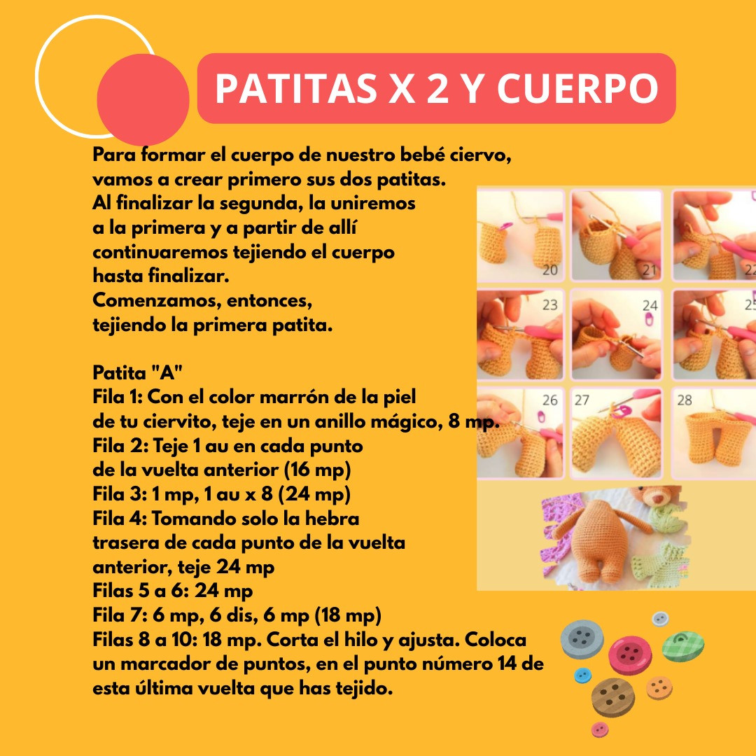 Patrón de Amigurumi Ciervo Gus: Guía Completa para Tejedoras