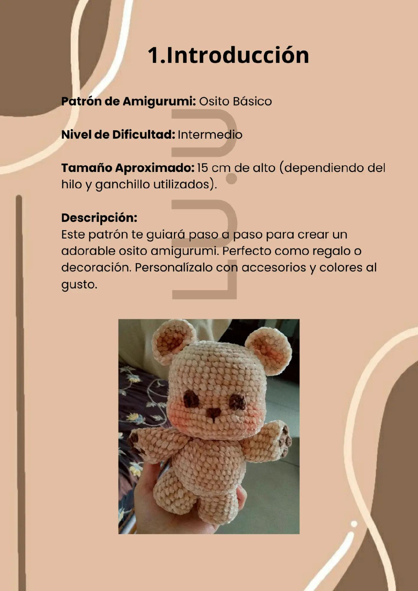Patrón de Amigurumi: Cómo Crear un Tierno Osito de Ganchillo