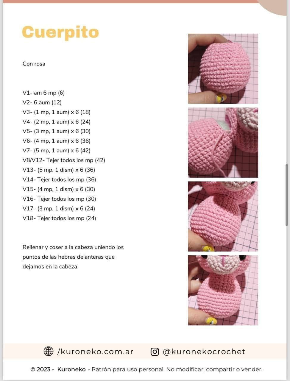 Patrón de amigurumi: Cómo hacer una pantera rosa adorable