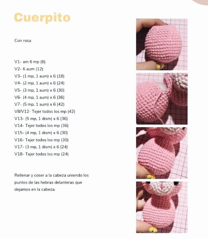 Patrón de amigurumi: Cómo hacer una pantera rosa adorable