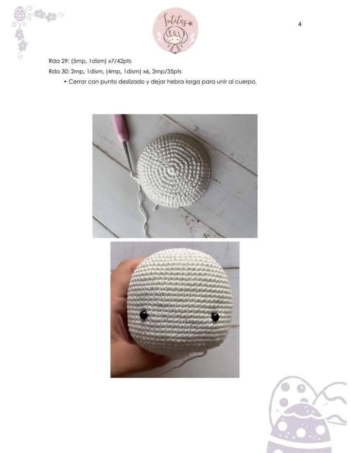 Patrón de Amigurumi: Conejito con Vestido Lila y Sombrero