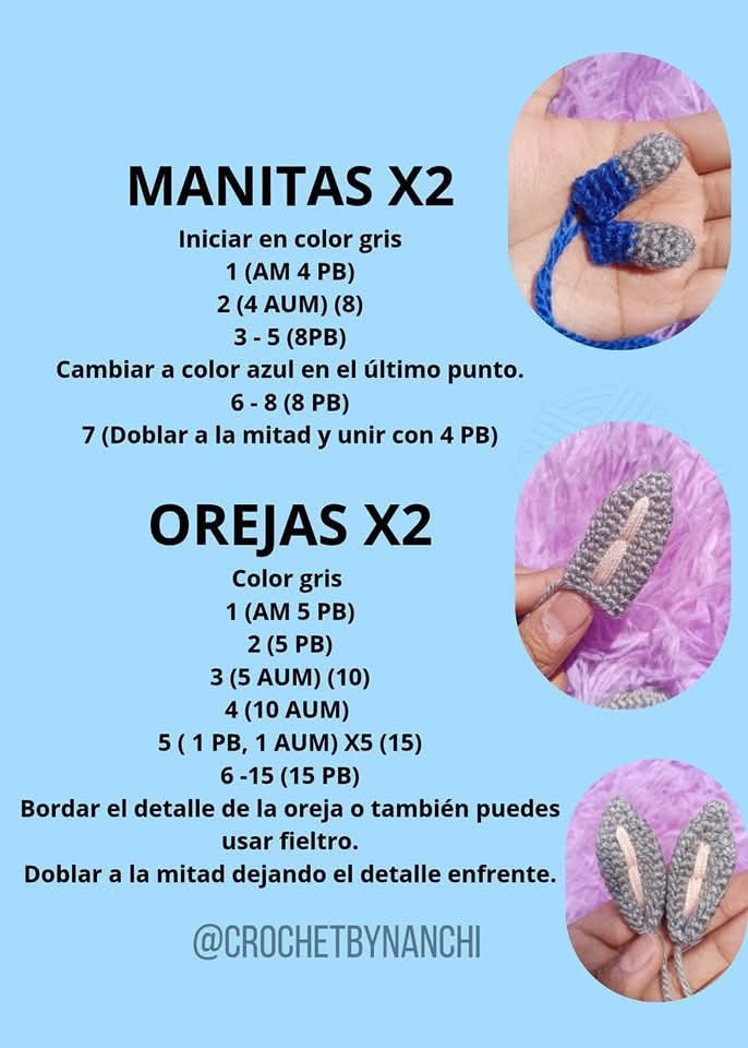 Patrón de Amigurumi: Conejito Cruz Azul para Fanáticos del Fútbol
