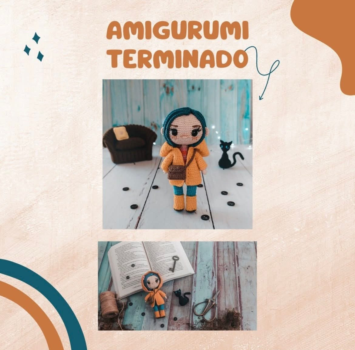 Patrón de Amigurumi Coraline: Crea Tu Propio Personaje