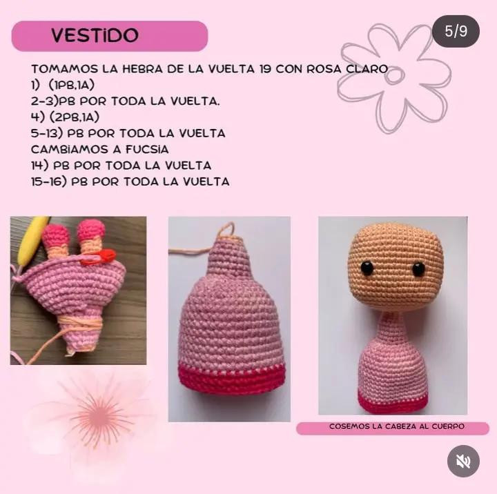 Patrón de Amigurumi: Crea tu propia princesa con crochet