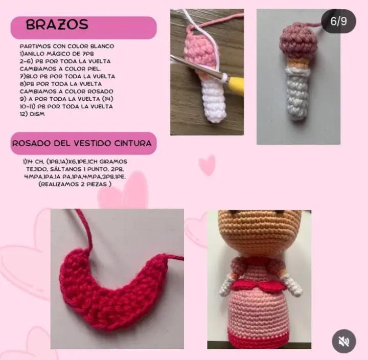 Patrón de Amigurumi: Crea tu propia princesa con crochet