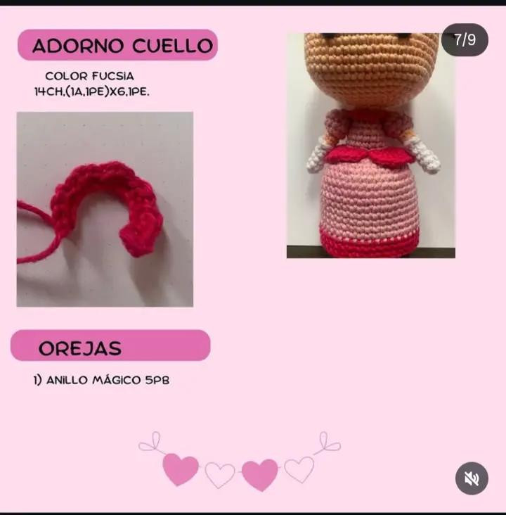 Patrón de Amigurumi: Crea tu propia princesa con crochet
