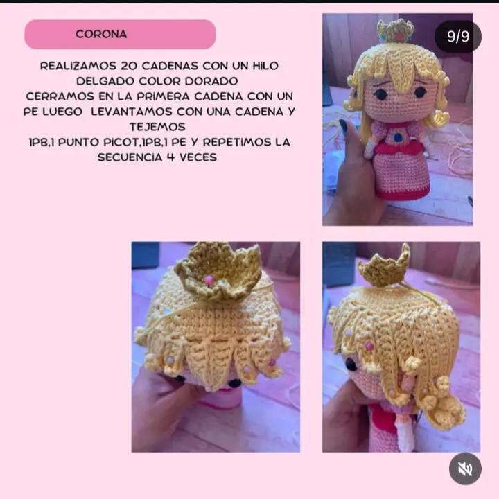 Patrón de Amigurumi: Crea tu propia princesa con crochet