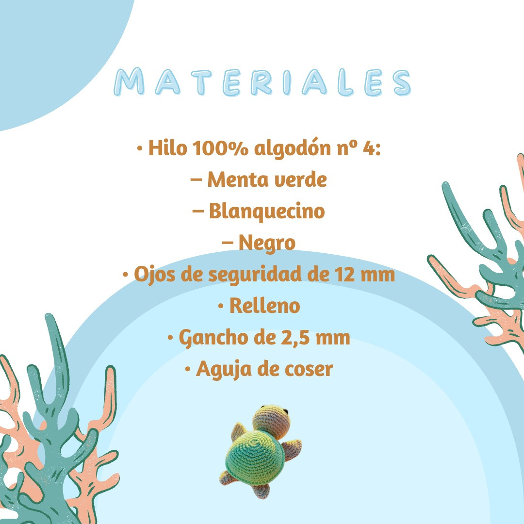Patrón de Amigurumi: Crea tu Propia Tortuga Marina