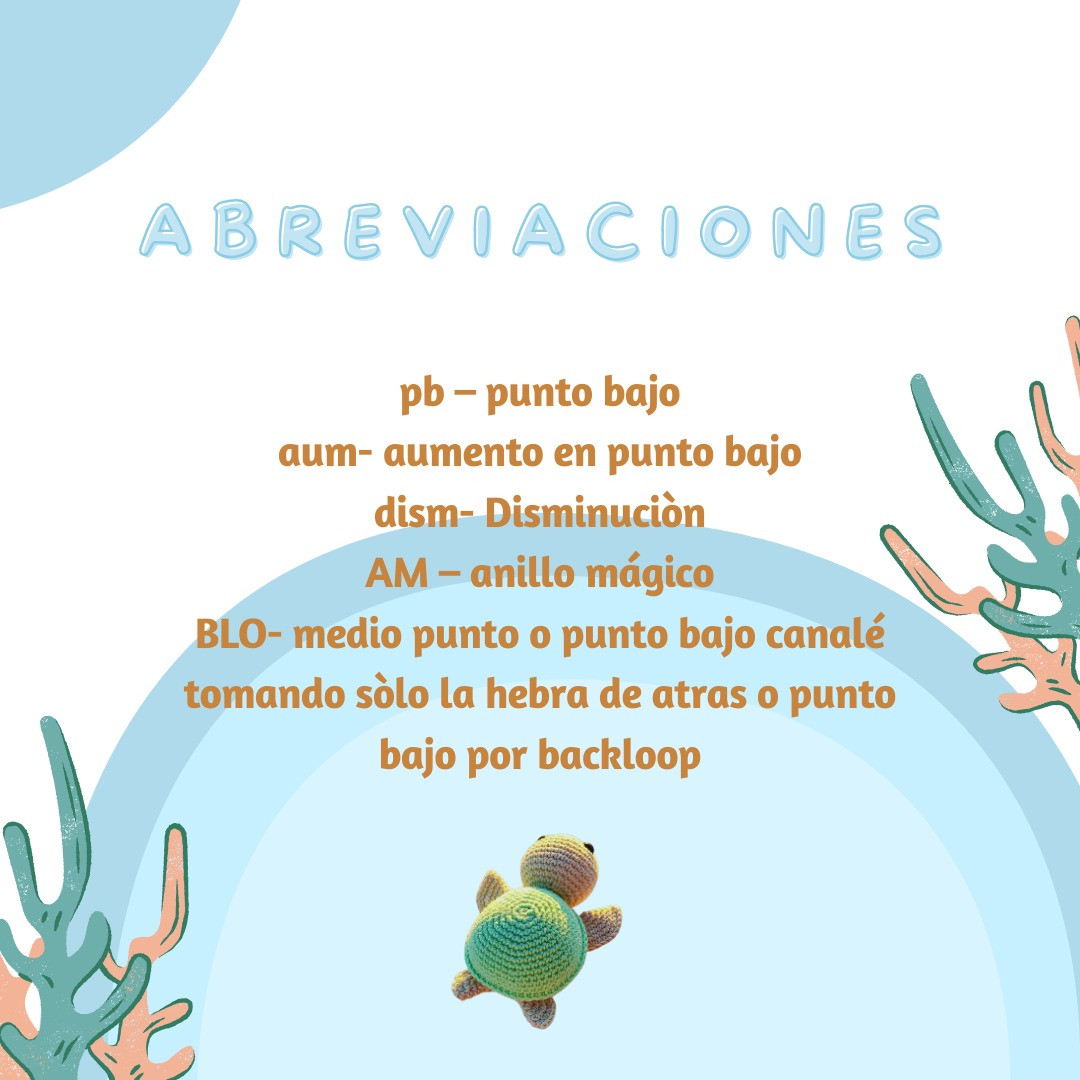 Patrón de Amigurumi: Crea tu Propia Tortuga Marina