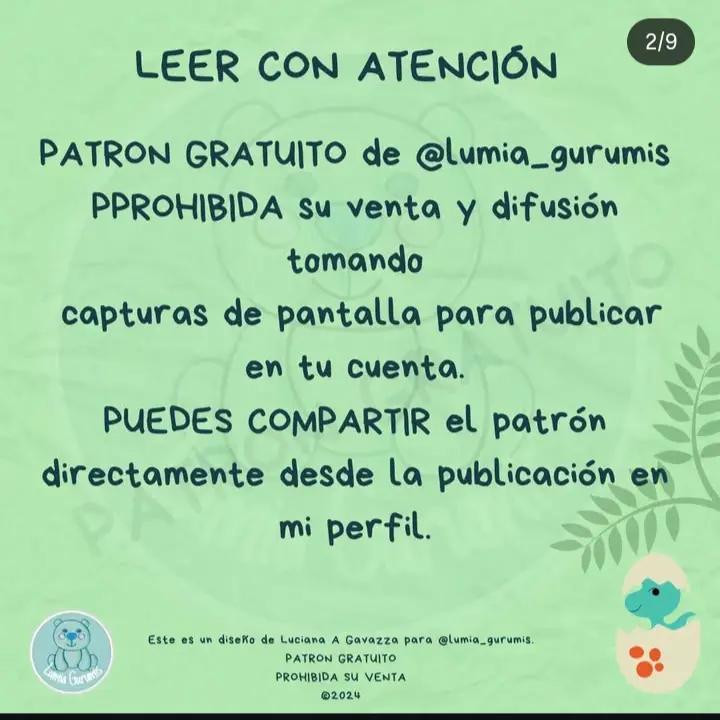 Patrón de amigurumi: Crea tu propio dinosaurio bebé adorable