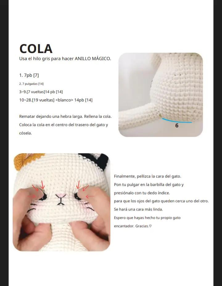 Patrón de Amigurumi: Crea tu Propio Gato Gris con Crochet