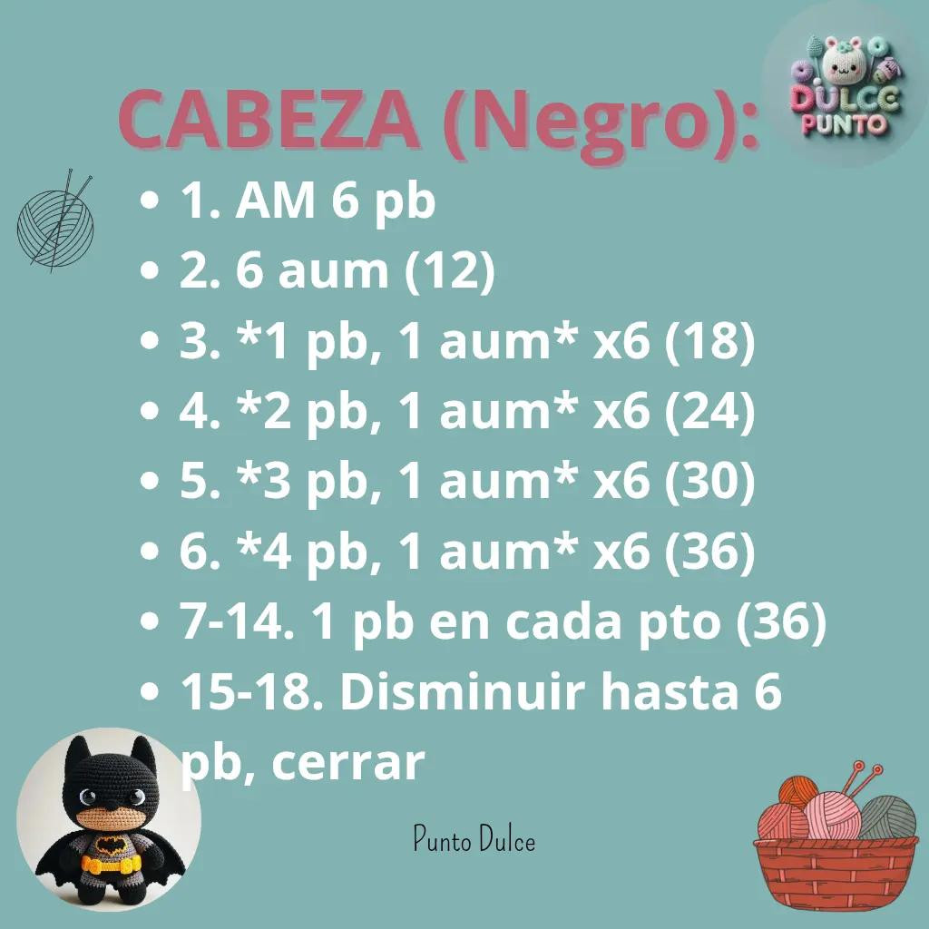 Patrón de Amigurumi: Crea Tu Propio Mini Héroe Inspirado en Batman