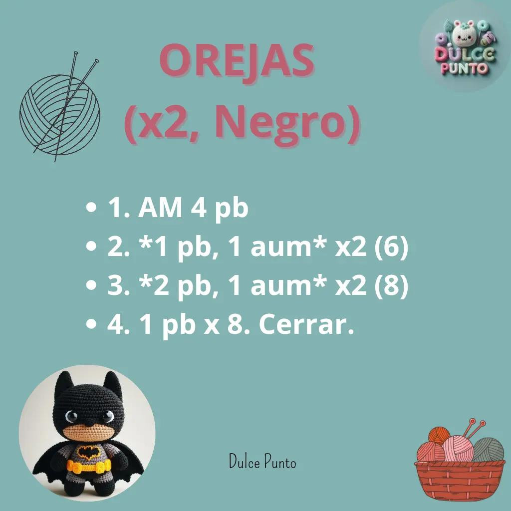 Patrón de Amigurumi: Crea Tu Propio Mini Héroe Inspirado en Batman
