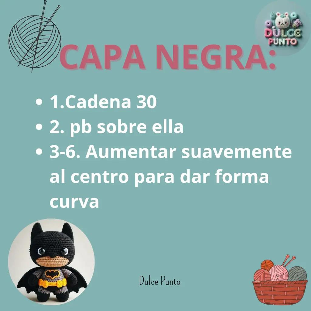 Patrón de Amigurumi: Crea Tu Propio Mini Héroe Inspirado en Batman