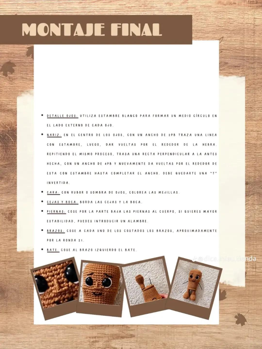 Patrón de Amigurumi: Crea tu Propio Personaje Adorable con Crochet