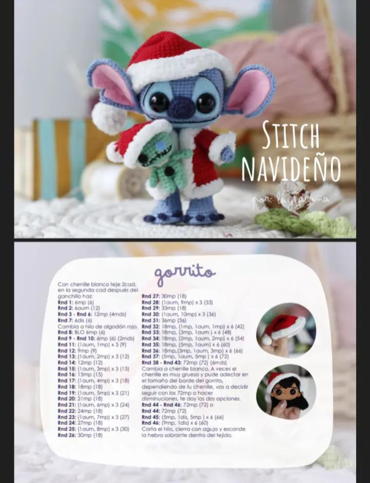 Patrón de Amigurumi: Crea tus propios personajes de Lilo y Stitch