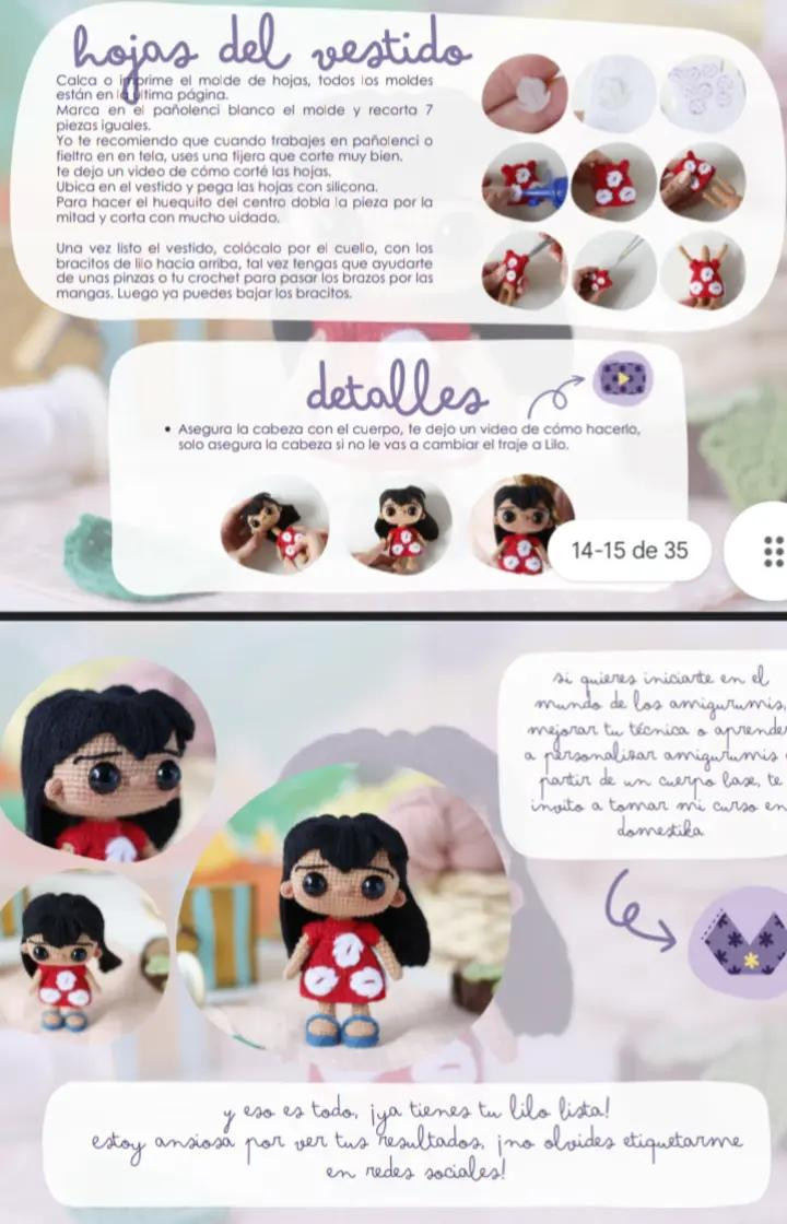 Patrón de Amigurumi: Crea tus propios personajes de Lilo y Stitch