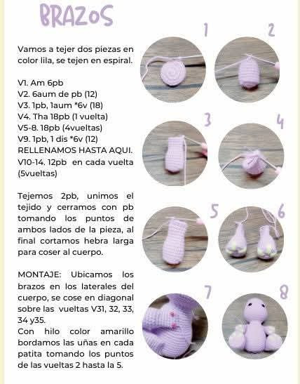 Patrón de amigurumi: ¡Crea un adorable dinosaurio de ganchillo!
