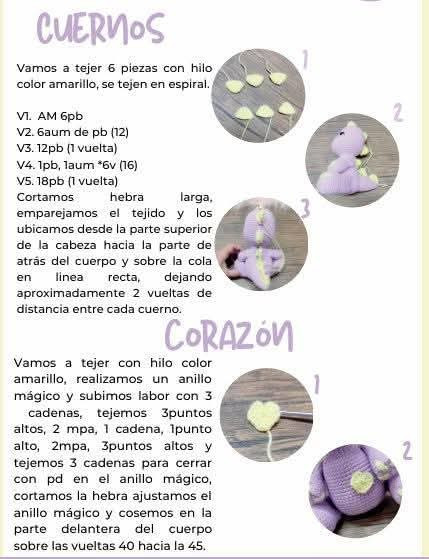 Patrón de amigurumi: ¡Crea un adorable dinosaurio de ganchillo!