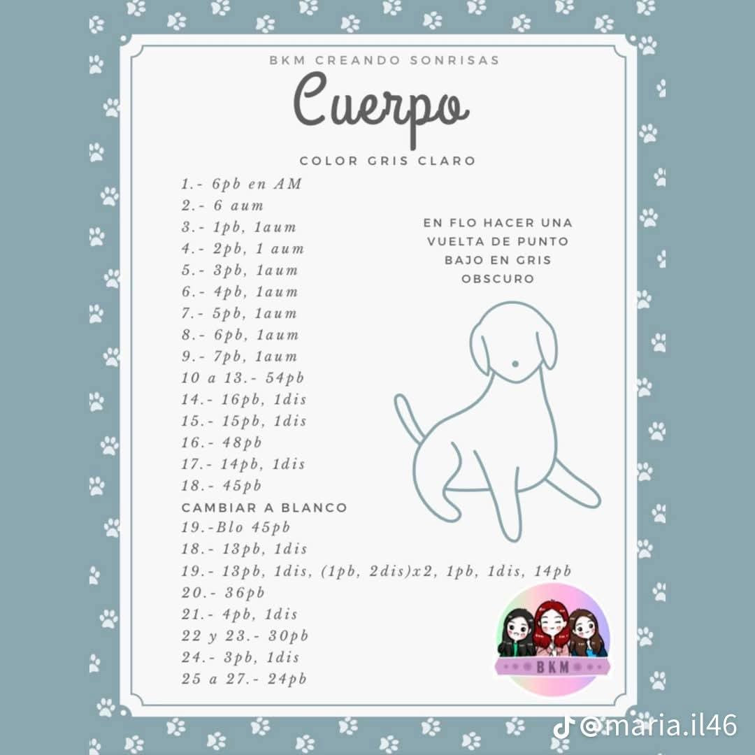 Patrón de Amigurumi: Crea un Perrito de Ganchillo Paso a Paso
