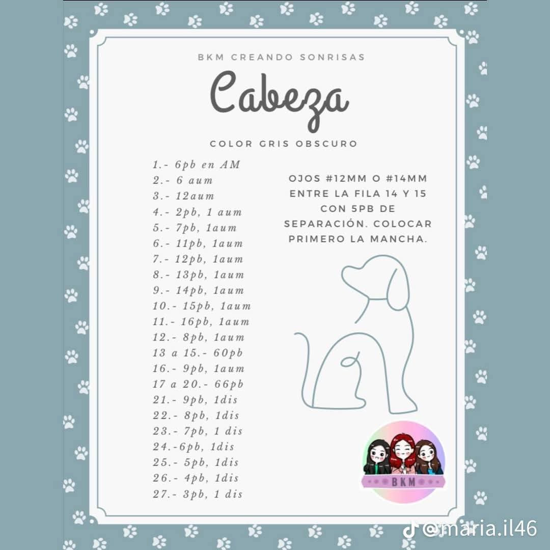 Patrón de Amigurumi: Crea un Perrito de Ganchillo Paso a Paso