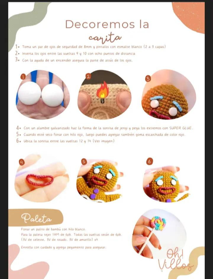 Patrón de Amigurumi: Creación de Muñeco de Jengibre