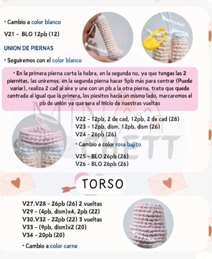 Patrón de Amigurumi: Cupida con Corazones para San Valentín