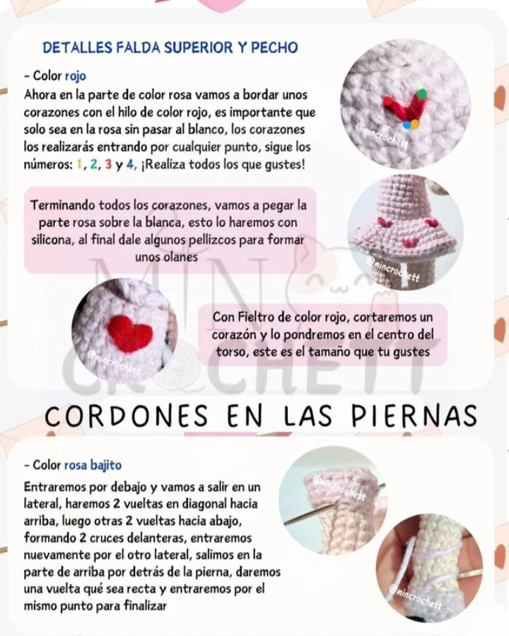 Patrón de Amigurumi: Cupida con Corazones para San Valentín