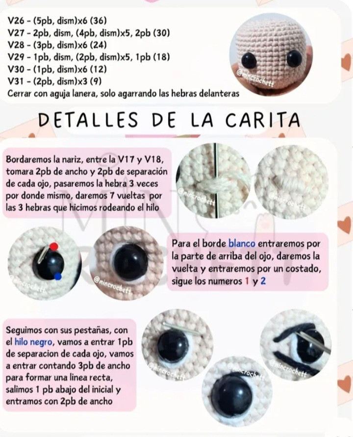 Patrón de Amigurumi: Cupida con Corazones para San Valentín