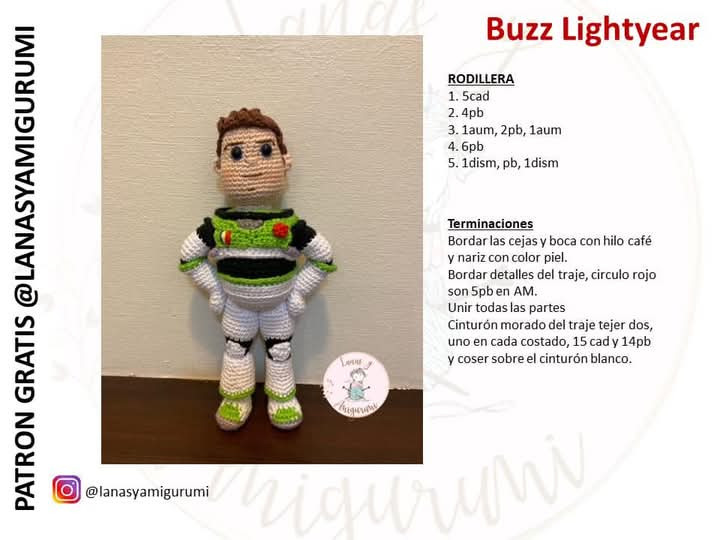 Patrón de Amigurumi de Buzz Lightyear: Crea Tu Propia Aventura Espacial