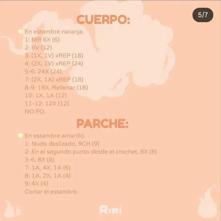 Patrón de Amigurumi de Charmander: Instrucciones Detalladas para Tejedores