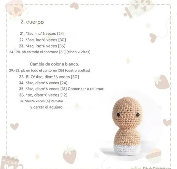 Patrón de amigurumi de Cupido: El arquero del amor en crochet