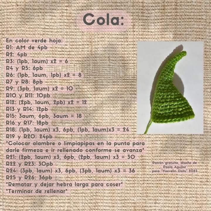 Patrón de amigurumi de dinosaurio con flotador para principiantes
