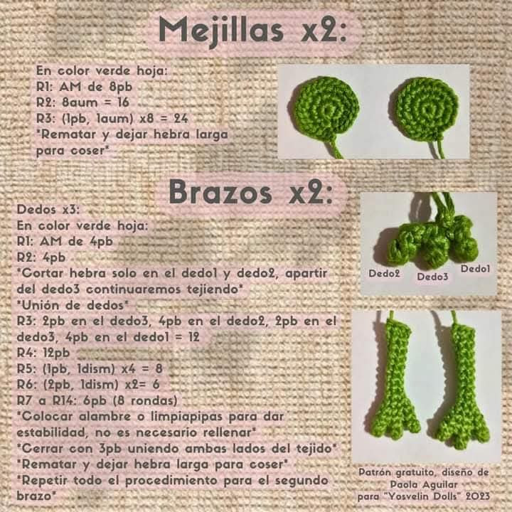 Patrón de amigurumi de dinosaurio con flotador para principiantes