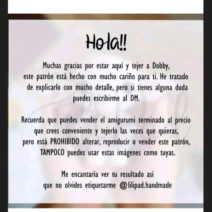 Patrón de Amigurumi de Dobby: Instrucciones Detalladas para Tejedores