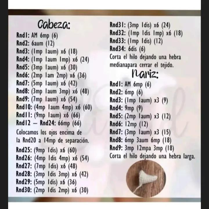 Patrón de Amigurumi de Dobby: Instrucciones Detalladas para Tejedores