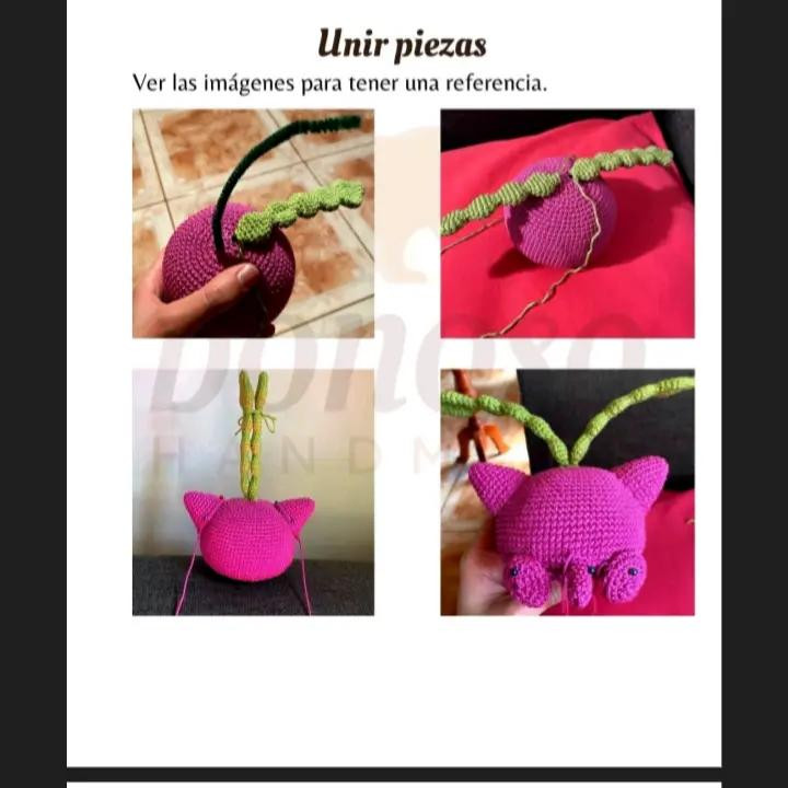 Patrón de Amigurumi de Hoppip para Tejer a Mano