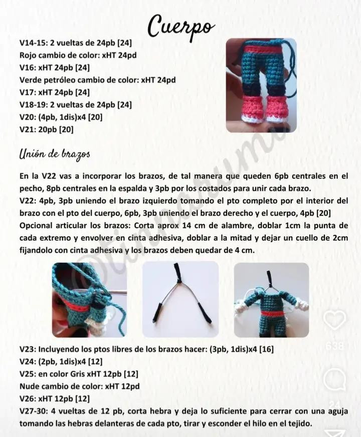 Patrón de amigurumi de Izuku Midoriya para tejer a crochet