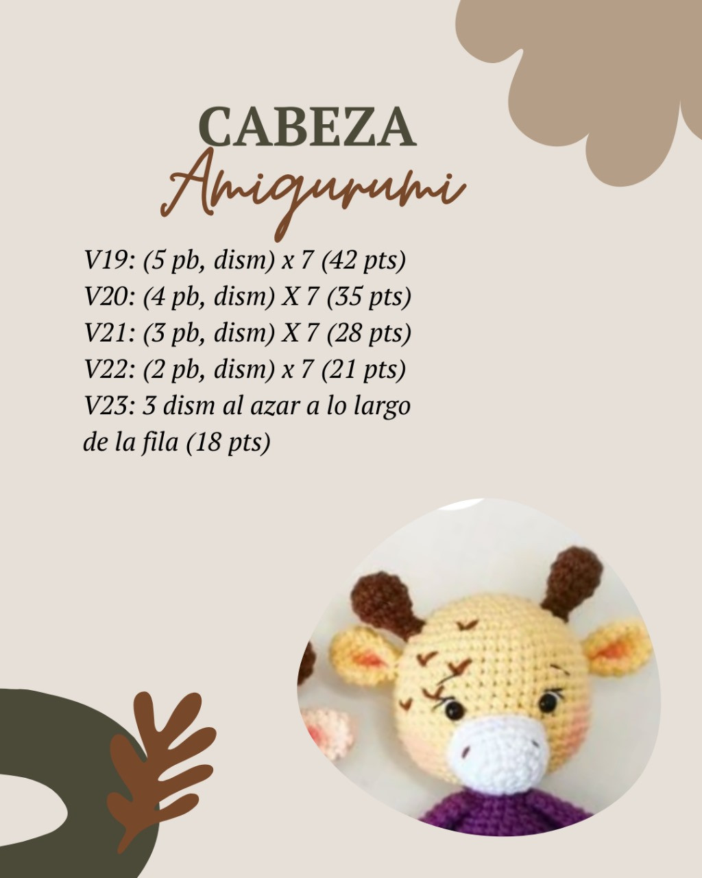 Patrón de Amigurumi de Jirafa Adorable para Tejedores Intermedios
